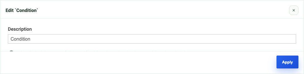 Live v2 Condition gateway settings.