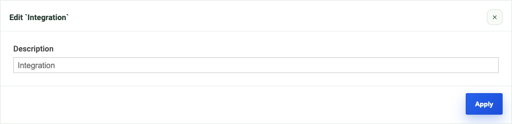 Live v2 Integration settings.
